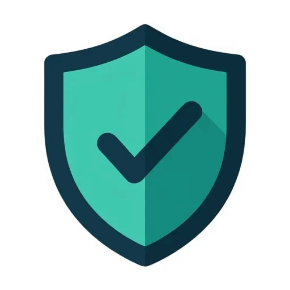 Security authorised dealer shield icon with checkmark.